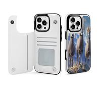 Big Horn Sheep Wildlife - Funda tipo cartera compatible con iPhone 16 Pro Max con tarjetero