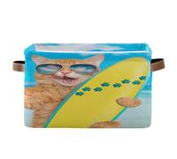 Big JOKE - Cesta de almacenamiento para gatos, diseño de gatos, plegable, con asas, tela para estante, cuarto de bebé, hogar, armario y oficina