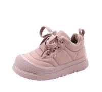 Big Kids - Botas planas y cálidas a prueba de agua, zapatos cómodos para niñas, Pink, 30 EU
