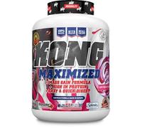BIG - KONG Mass Gainer 3kg - Ganador de Peso y Masa Muscular con Proteina de Suero, Carbohidratos, Creatina Monohidrato y Taurina - Suplemento Gainer Ganador de Peso - (Candy Strawberry Cream)