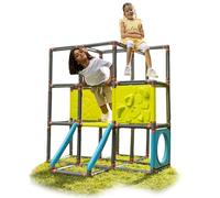 BIG - Kraxxl Marco de Escalada- Estructura Infantil para Trepar y Escalar al Aire Libre, 246 Piezas, Tore de Juego para Escalar y Hacer Boulder, 140x140x140cm, A Partir de 3 años (800055702)