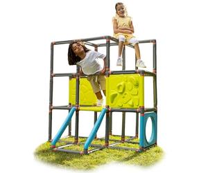 BIG - Kraxxl Marco de Escalada- Estructura Infantil para Trepar y Escalar al Aire Libre, 246 Piezas, Tore de Juego para Escalar y Hacer Boulder, 140x140x140cm, A Partir de 3 años (800055702)