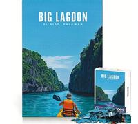 Big Lagoon, El Nido, PalawanRompecabezas de 1000 Piezas para adultosIdeal para ejercitar la menteUn pasatiempo relajanteUn cumpleaños (38x26cm)