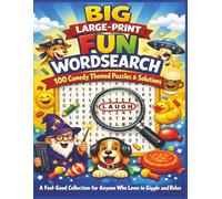 BIG LARGE-PRINT FUN WORDSEARCH 100 Comedy Themed Puzzles & Solutions: A Feel Good Collection for Anyone Who Loves to Giggle and Relax (Terry's Happy Fun Puzzlers)