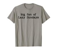Big Lazy Fan of Sundays Funny Sunday Football Funday Weekend Camiseta