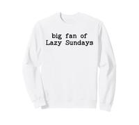 Big Lazy Fan of Sundays Funny Sunday Football Funday Weekend Sudadera