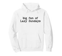 Big Lazy Fan of Sundays Funny Sunday Football Funday Weekend Sudadera con Capucha