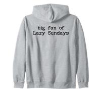 Big Lazy Fan of Sundays Funny Sunday Football Funday Weekend Sudadera con Capucha