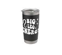 Big Leo Energy x Leo Zodiac Retro Vaso térmico de acero inoxidable de doble pared