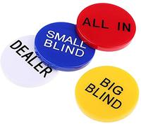 Big Little Blind Poker Chip y botón Dealer para accesorios Texas Hold'emUtile