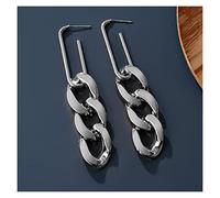 Big Long Vintage Geometry Dangle Drop for Women Female Chain Earring High-End Earrings