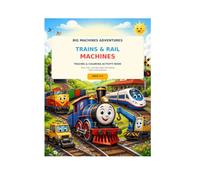 Big Machines Adventures: Trains & Rail Machines: Trace, Color, and Learn About 40 Amazing Trains & Rail Machines While Building Early Handwriting Skills!