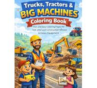 Big Machines Coloring Book for Kids: Big Trucks and Equipment for kids coloring book