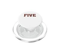 Big Maroon Color 5 Five PopSockets PopGrip para MagSafe