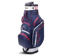 BIG MAX Dri Lite Silencio 2 Cartbag - Bolsa de golf impermeable, color azul oscuro y rojo