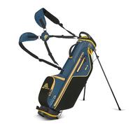 Big Max Heaven Six G Stand Bag 4 Divider, Bolsa Ligera de Golf con Patas, Estándar, Unisex (Azul Marino/Amarillo)