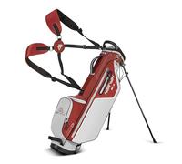 Big Max Heaven Six G Stand Bag 4 Divider, Bolsa Ligera de Golf con Patas, Estándar, Unisex (Blanco/Rojo)