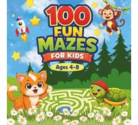 Big Maze Activity Book for Kids Ages 4-8: 100 Fun and Educational Mazes with Animals, ABC, Shapes and Flowers