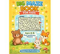 Big Maze Book for Kids Ages 4-8: Fun and Easy Mazes for Boys and Girls