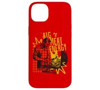 Big Meat Energy Grilling Meme Retro BBQ Dad Humor Estilo Rojo Carcasa para iPhone 14 Plus