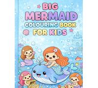 Big Mermaid Colouring Book for Kids: Fun and Easy Ocean Colouring Pages for Toddlers Ages 2-6 | Cute Mermaids, Sea Animals, and Simple Designs for Little Hands