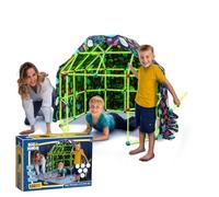 Big Minds - Construye Tu Cabaña Brilla En La Oscuridad | Kit Construcción Fuertes para Niños | Kit construccion niños 130 Piezas | Cabañas para Niño Infinitas Formas | Regalo Niño 5 Años