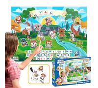 Big Minds - Descubre las Letras | Juego Montessori 4 años | Juego de letras y animales para aprender a leer | Juegos educativos niños 4 años | Panel de Fieltro Abecedario para niños y guía educativa