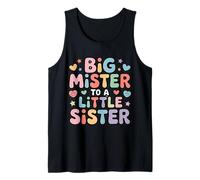 Big Mister To A Little Sister Orgulloso Hermano Bond Camiseta sin Mangas