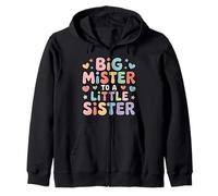 Big Mister To A Little Sister Orgulloso Hermano Bond Sudadera con Capucha