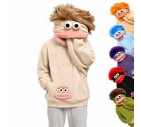 Big Mouth Monster Hoodies for Men Women UK Adult Halloween Costumes Funny Pyjamas Hoodie Top Cosplay Cosy Fleece Pajamas 2026 Warm Plush Hooded Sweatshirt One Piece Soft Long Sleeve Loungewear