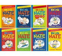 Big Nate Collection (9 Paperback Books) - Blasts Off, In the Zone, Lives It Up, In the Zone, Flips Out, Goes for Broke, on a Roll, Strikes Again, In a Class by Himself