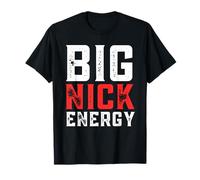 Big Nick Energy Christmas Funny Santa Matching Family Camiseta