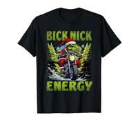 Big Nick Energy Divertido Papá Noel Camiseta gráfica económica, Hombre, Negro, XL