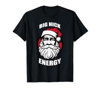 Big Nick Energy Divertido Papá Noel Navidad Camiseta gráfica económica