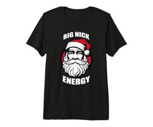 Big Nick Energy Divertido Papá Noel Navidad Camiseta Premium