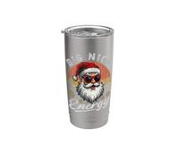 Big Nick Energy Divertido Papá Noel Vaso térmico de acero inoxidable de doble pared