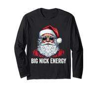 Big Nick Energy - Papá Noel navideño Manga Larga