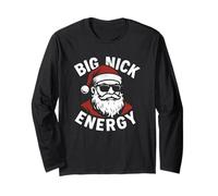 Big Nick Energy Santa - Gafas de Sol con diseño navideño Divertido Manga Larga