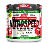 BIG - Nitrospeed Pre Entreno - Pre Workout Fuerte en Polvo con Beta-Alanina Carnosyn®, L-Arginina AKG y Citrulina Malato - Suplemento Preentreno Energía, Resistencia y Focus (Lollipop, 300g)