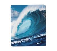 Big Ocean Wave - Almohadilla de escritorio pequeña con impresión HD, base de goma con bordes cosidos de precisión, perfecta para oficina, juegos