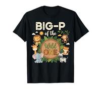 Big-P of The Wild One Safari Primer Cumpleaños Camiseta