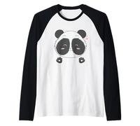 Big Panda Lady está Enamorada Camiseta Manga Raglan