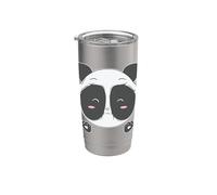 Big Panda Lady está enamorada Vaso térmico de acero inoxidable de doble pared