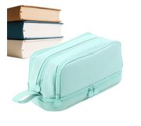 Big Pencil Pouch - Caja de lápiz de Gran Capacidad con 4 Compartimentos | Bolsa de Soporte de bolígrafo | Escuela, Oficina, Aula, Organizador de papelería universitaria, Almacenamiento de marcadores,