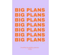BIG PLANS - 2026 Agenda | Monthly & Weekly Planner | To-Do Lists & Notes