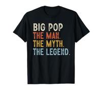 Big Pop The Grandpa The Myth The Legend Día del Padre Vintage Camiseta