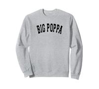 Big Poppa Varsity Hip Hop Dad Fathers Day Sudadera