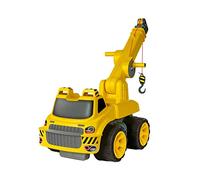 Big Power Worker - Grúa de Juguete Grande con cabrestante y Brazo Extensible, para niños a Partir de 3 años (hasta 50 kg), Color Amarillo