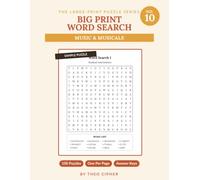 Big Print Word Search: No. 10 - Music & Musicals