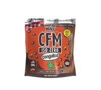 BIG - Proteina Isolada - Proteinas Whey para Masa Muscular - Whey Protein Isolate - Proteína en Polvo Materia Prima Premium Sin Grumos, Baja en Lactosa, Sin Azúcares Añadidos (500gr,Conguitos Dark)